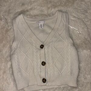 Sincerely Jules Cream Knit Vest
